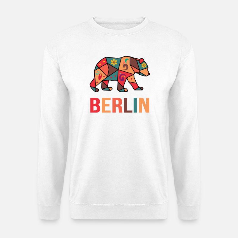 Hauptstad Berlin Tolles Motiv für Berliner - Unisex Pullover - Weiß