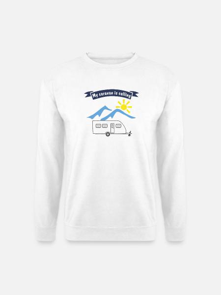 caravan is calling - Unisex Pullover - Weiß