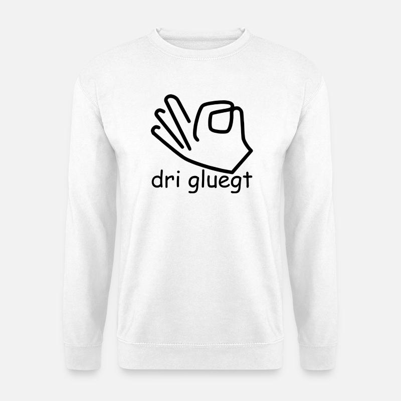 dri gluegt - Unisex Pullover - Weiß
