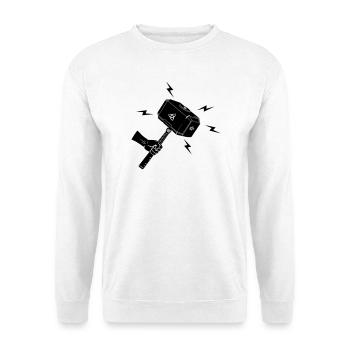 Hammer of thor Thor s hammer Mjolnir - Unisex Sweatshirt - white - Front
