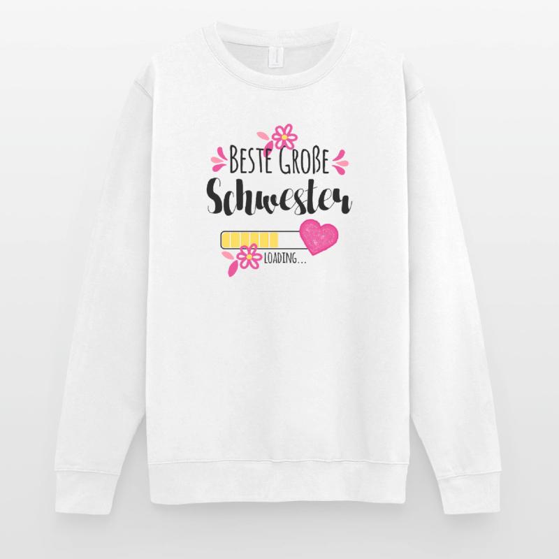 Beste Große Schwester Loading Unisex Pullover
