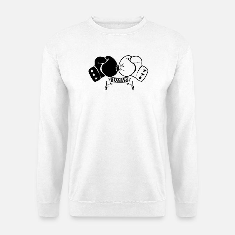 Boxhandschuhe - Unisex Pullover - Weiß