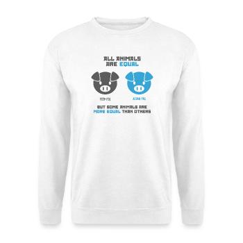 Feed Pig, Acorn Pig - Unisex Sweatshirt - white - Front