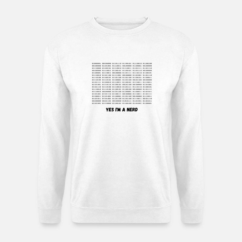 I'm a nerd - Unisex Sweatshirt - white