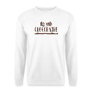 Je suis chocopathe - Sweat-shirt Unisexe - blanc - Devant