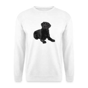 Black Labrador - Unisex Sweatshirt - white - Front