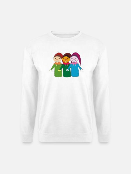 kasper und freunde - Unisex Pullover - Weiß