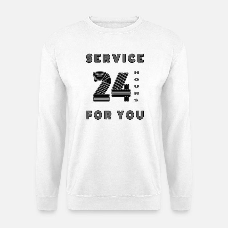 Service 24 timer i døgnet for dig Mor Mama Dad Shop - Unisex sweater - hvid