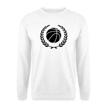 Prix sportif couronne de laurier baketball 3 - Sweat-shirt Unisexe - blanc - Devant