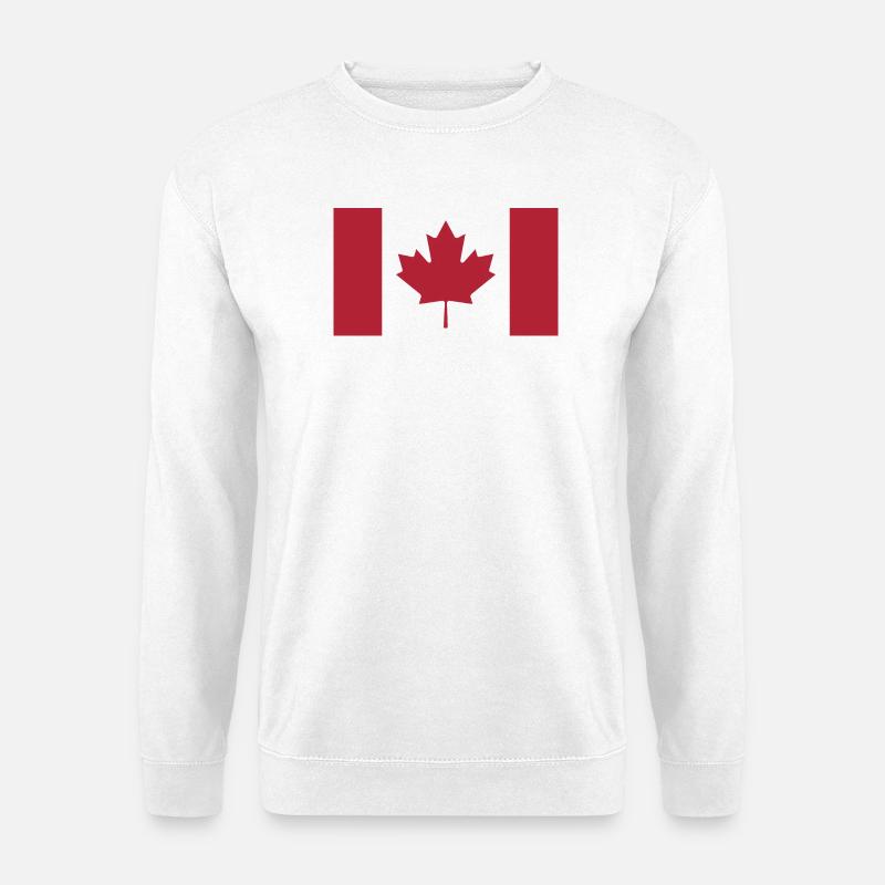 Kanada Flagge Telefonhülle - Unisex Pullover - Weiß
