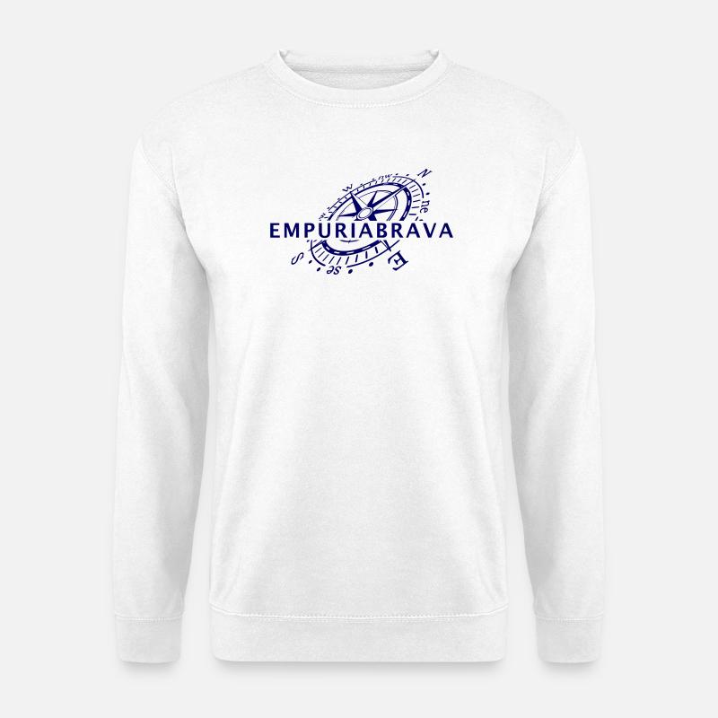 Windrose Empuriabrava - Unisex Pullover - Weiß