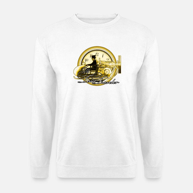 Der Zeitreisende - Unisex Pullover - Weiß