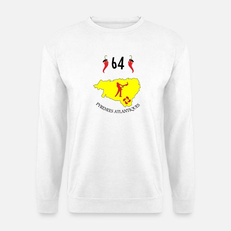 Atlantische Pyrenäen - Unisex Pullover - Weiß