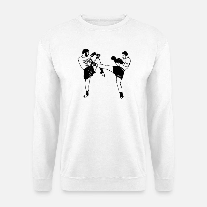 Kickboxen - Unisex Pullover - Weiß