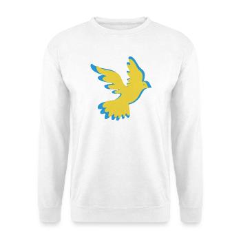 Ukraine Friedenstaube - Unisex Pullover - Weiß - Vorne