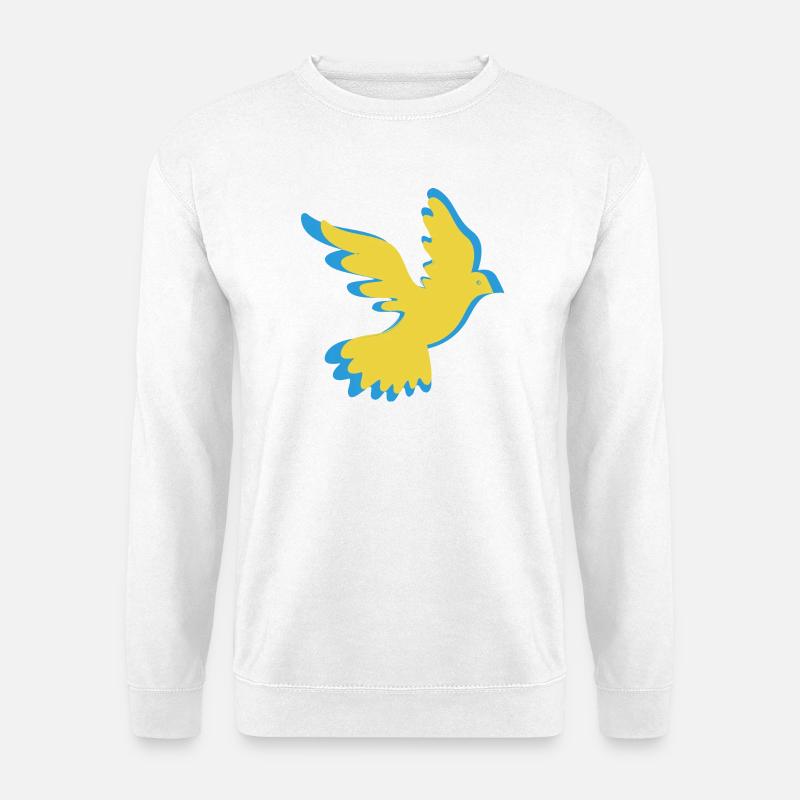 Ukraine Friedenstaube - Unisex Pullover - Weiß