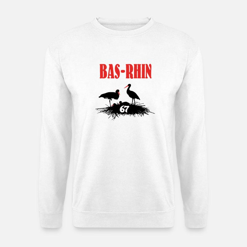 Bas-Rhin - Unisex Pullover - Weiß