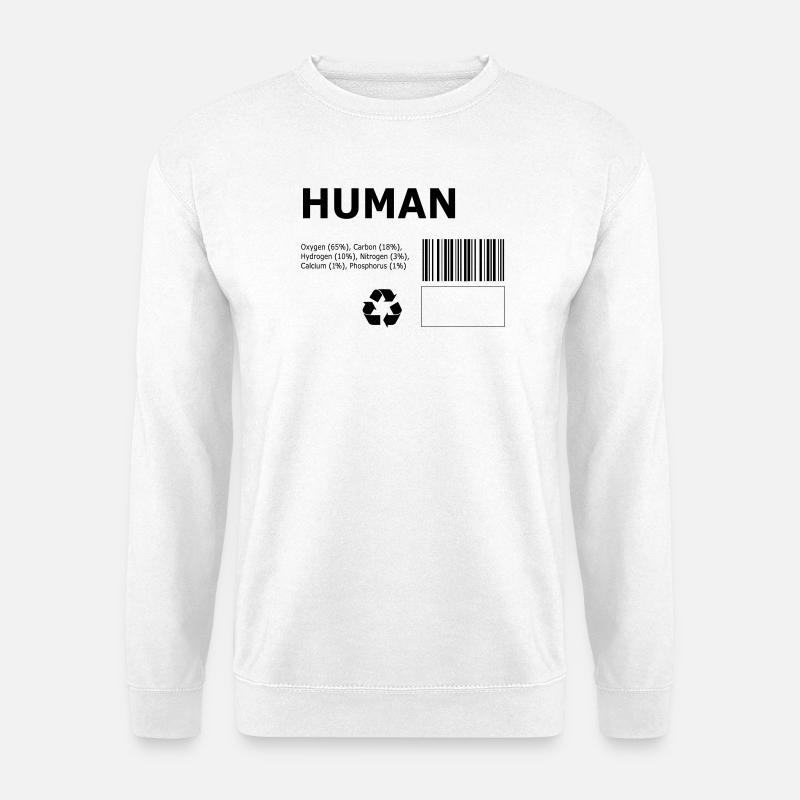 Mensch - Unisex Pullover - Weiß