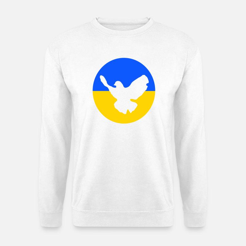 friedenstaube ukraine peace - Unisex Pullover - Weiß