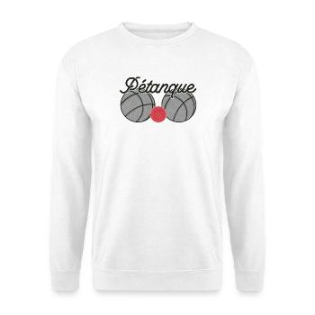 Boules de boules pour bouler avec pétanque de boules boules - Sweat-shirt Unisexe - blanc - Devant