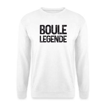 Tenue Boule Legend pour Bouler à Boulen Boule - Sweat-shirt Unisexe - blanc - Devant