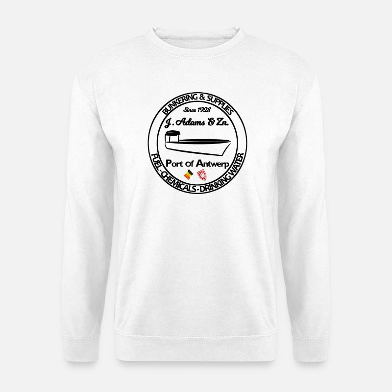 Logo Bunkering & ravitaillement navire Port d’Anvers - Sweat-shirt Unisexe - blanc
