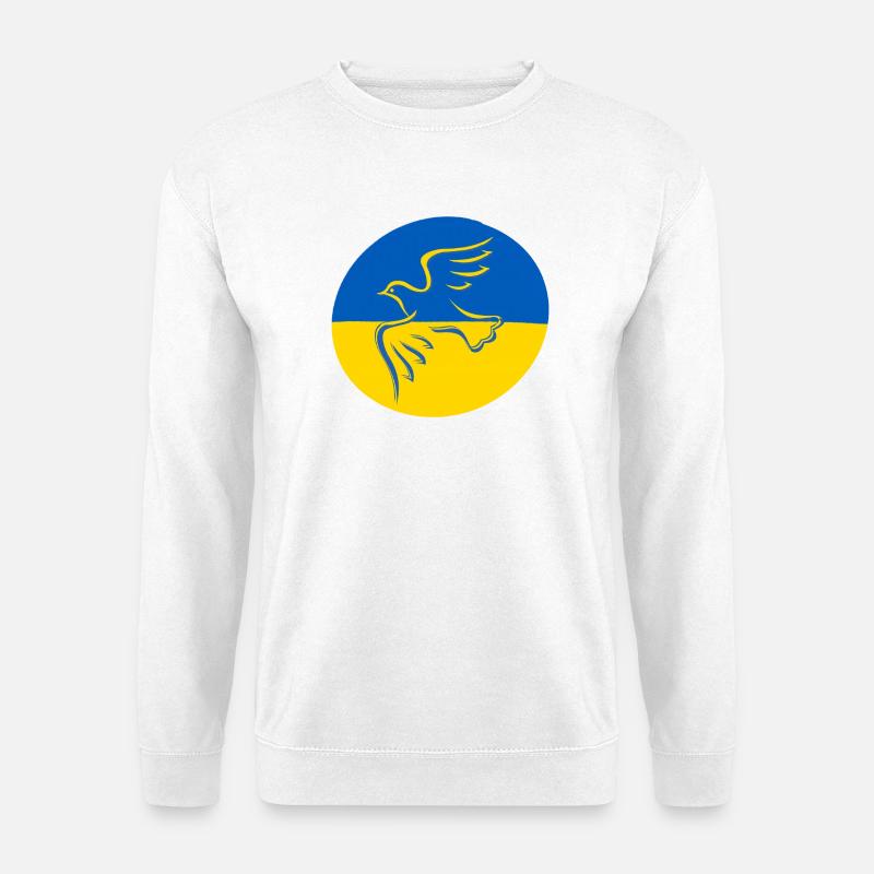 Ukraine Friedenstaube - Unisex Pullover - Weiß