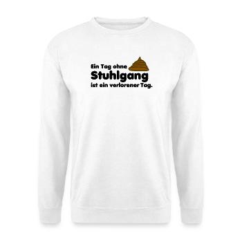 Stuhlgang Toilette Kot Haufen - Unisex Pullover - Weiß - Vorne