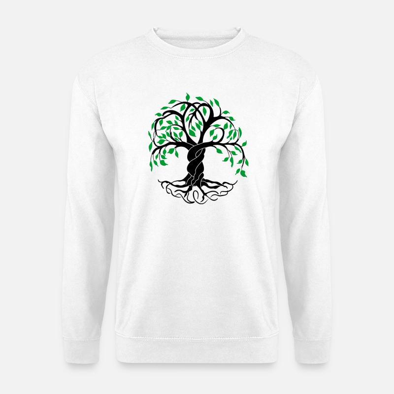 Yggdrasil livets træ - Unisex sweater - hvid