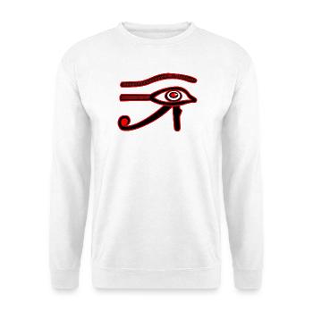 Oeil de râ oeil d’horus - Sweat-shirt Unisexe - blanc - Devant