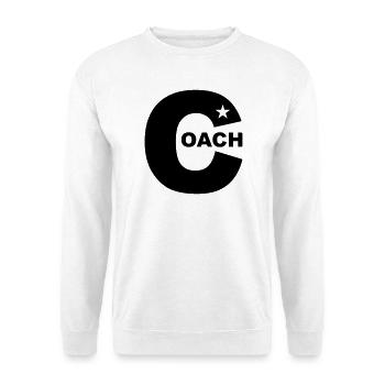 Star Trainer Vector Color personnalisable 1c - Sweat-shirt Unisexe - blanc - Devant