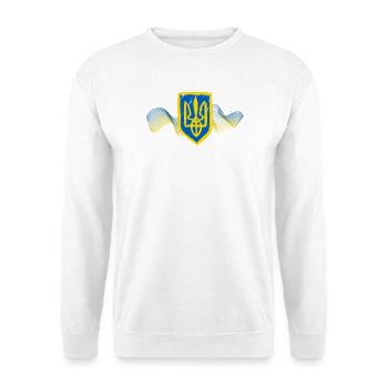 Ukrainian Trident Emblem Design - Unisex Sweatshirt - white - Front