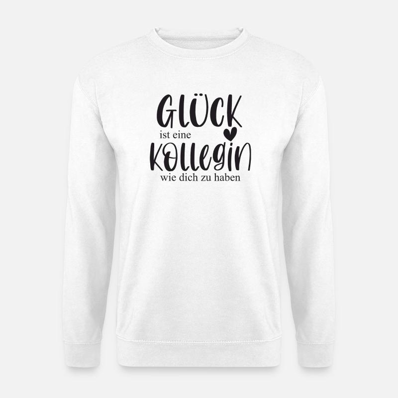 Kollegin Geschenk Arbeitskollegin Abschied - Unisex Pullover - Weiß