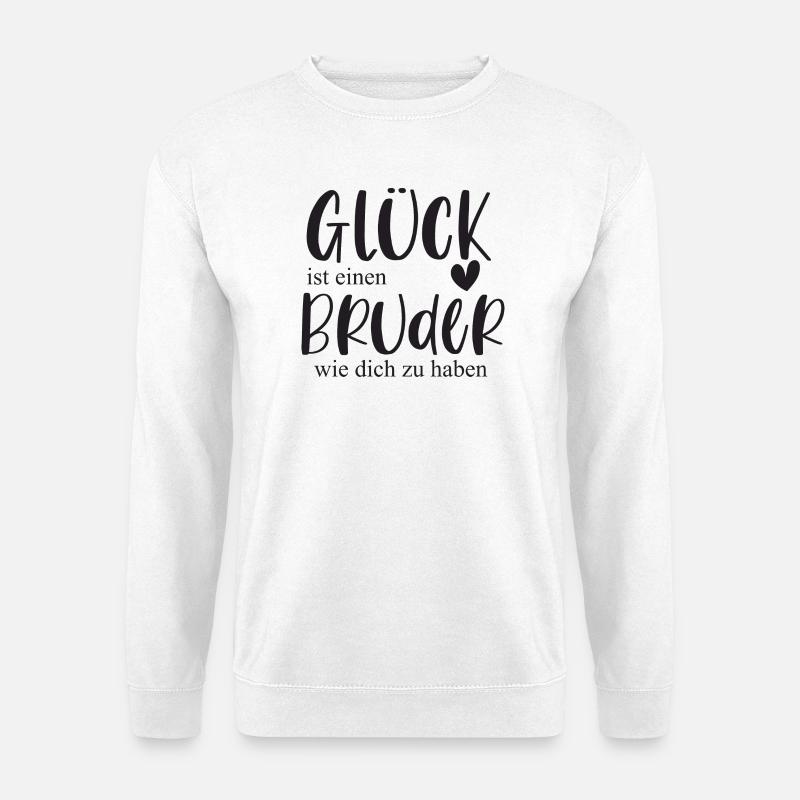 Bruder süßes Geschenk Bedanken - Unisex Pullover - Weiß