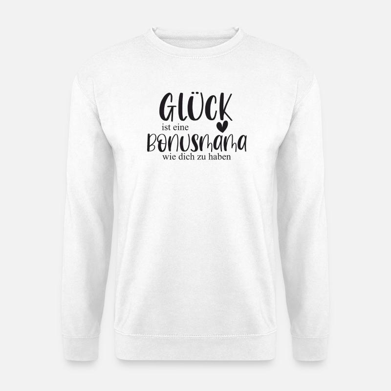 Bonusmama Muttertag Geschenk Mama Glück - Unisex Pullover - Weiß