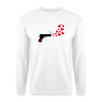 Peace Movement Heart Peace Love Statement - Unisex Sweatshirt - white - Front