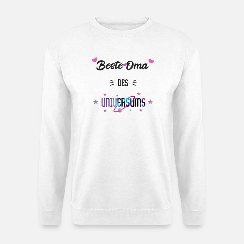Oma des Universums - Unisex Pullover - Weiß