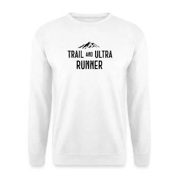 Trail und Ultra Runner - Unisex Pullover - Weiß - Vorne