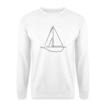 Segelschiff - Unisex Pullover - Weiß - Vorne
