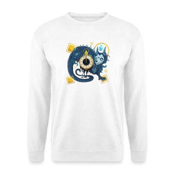 Blue Ink Spirits - Chinesischer Dämonenwächter der Zeit - Unisex Pullover - Weiß - Vorne