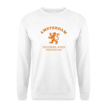 AMSTERDAM Nederland Niederlande Pays-Bas - Sweat-shirt Unisexe - blanc - Devant