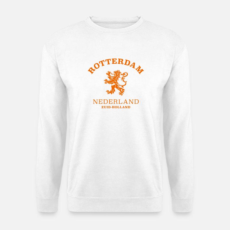 ROTTERDAM Nederland Niederlande Netherlands - Unisex Pullover - Weiß