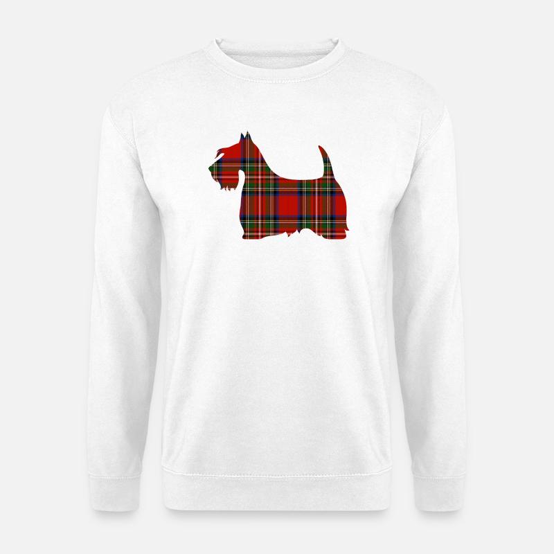 Tartan Scottie - Unisex Pullover - Weiß