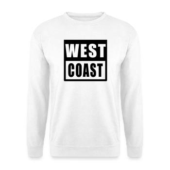 West Coast Design Hip Hop - Unisex Pullover - Weiß - Vorne