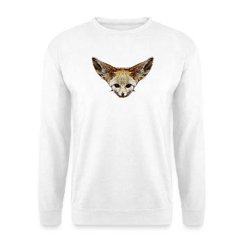 fuchskleidung mädchen, Wüstenfuchs gesicht - Unisex Pullover - Weiß - Vorne