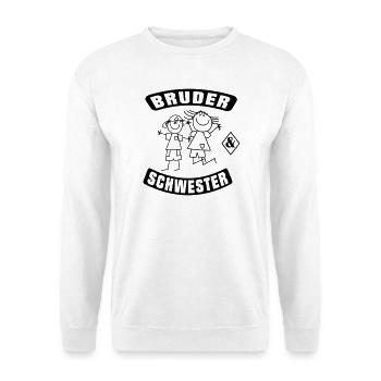 Bruder und Schwester - Unisex Pullover - Weiß - Vorne