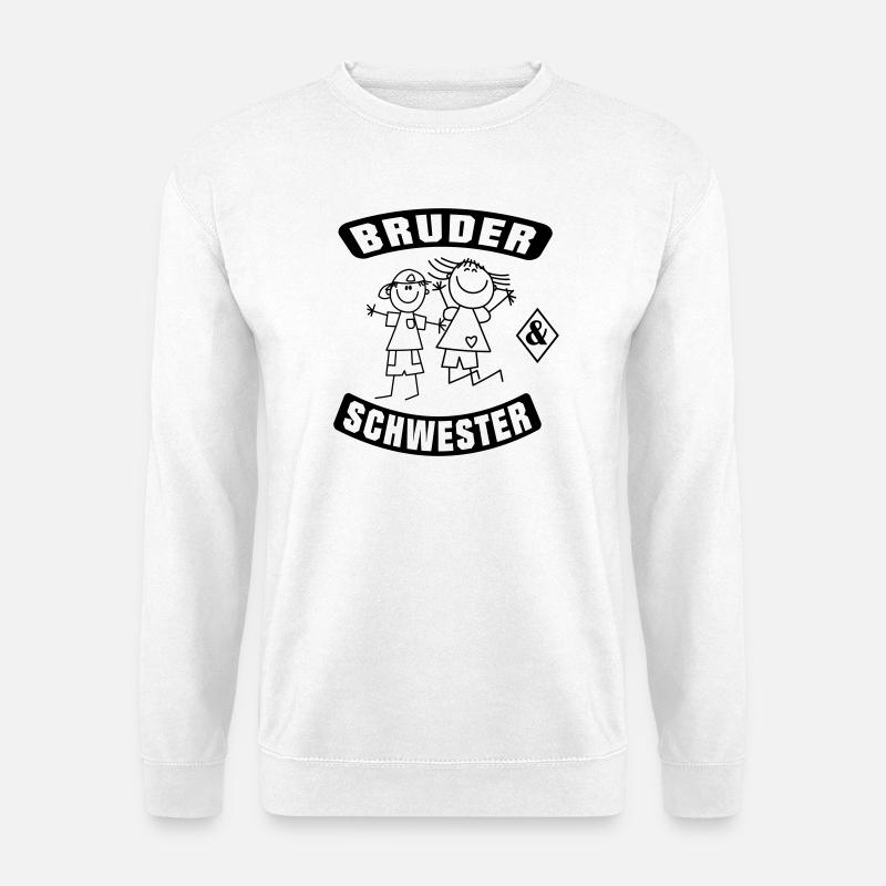 Bruder und Schwester - Unisex Pullover - Weiß