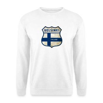 Helsinki Finland coat of arms design - Unisex Sweatshirt - white - Front