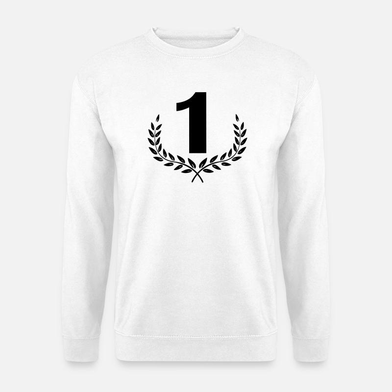 Nummer 1 im Lorbeerkranz - Unisex Pullover - Weiß