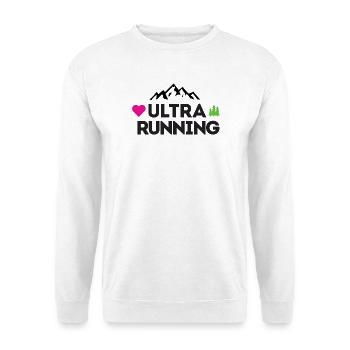 Ultra Running – Meine Liebe - Unisex Pullover - Weiß - Vorne